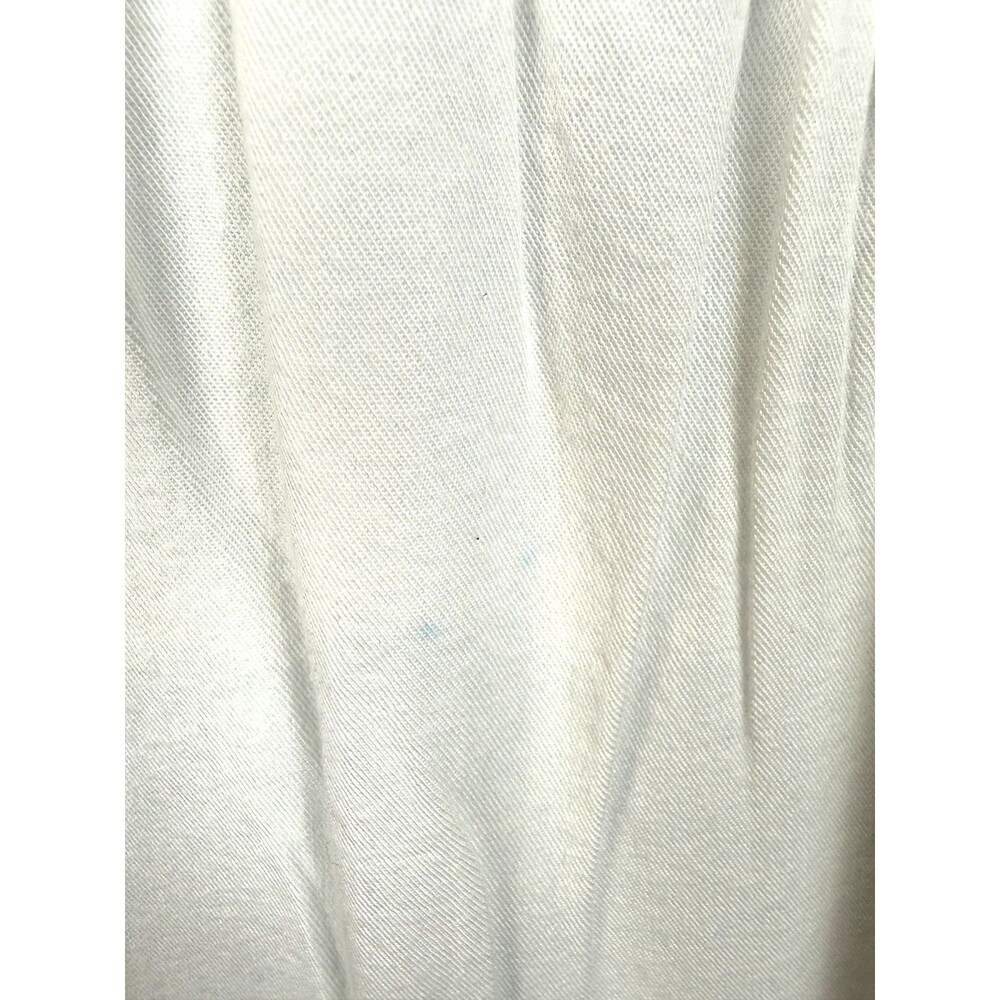 Lauren K. Sport Mixed-Media Terry Cloth & Tencel Bright White Maxi – Size Small - Picture 8 of 9